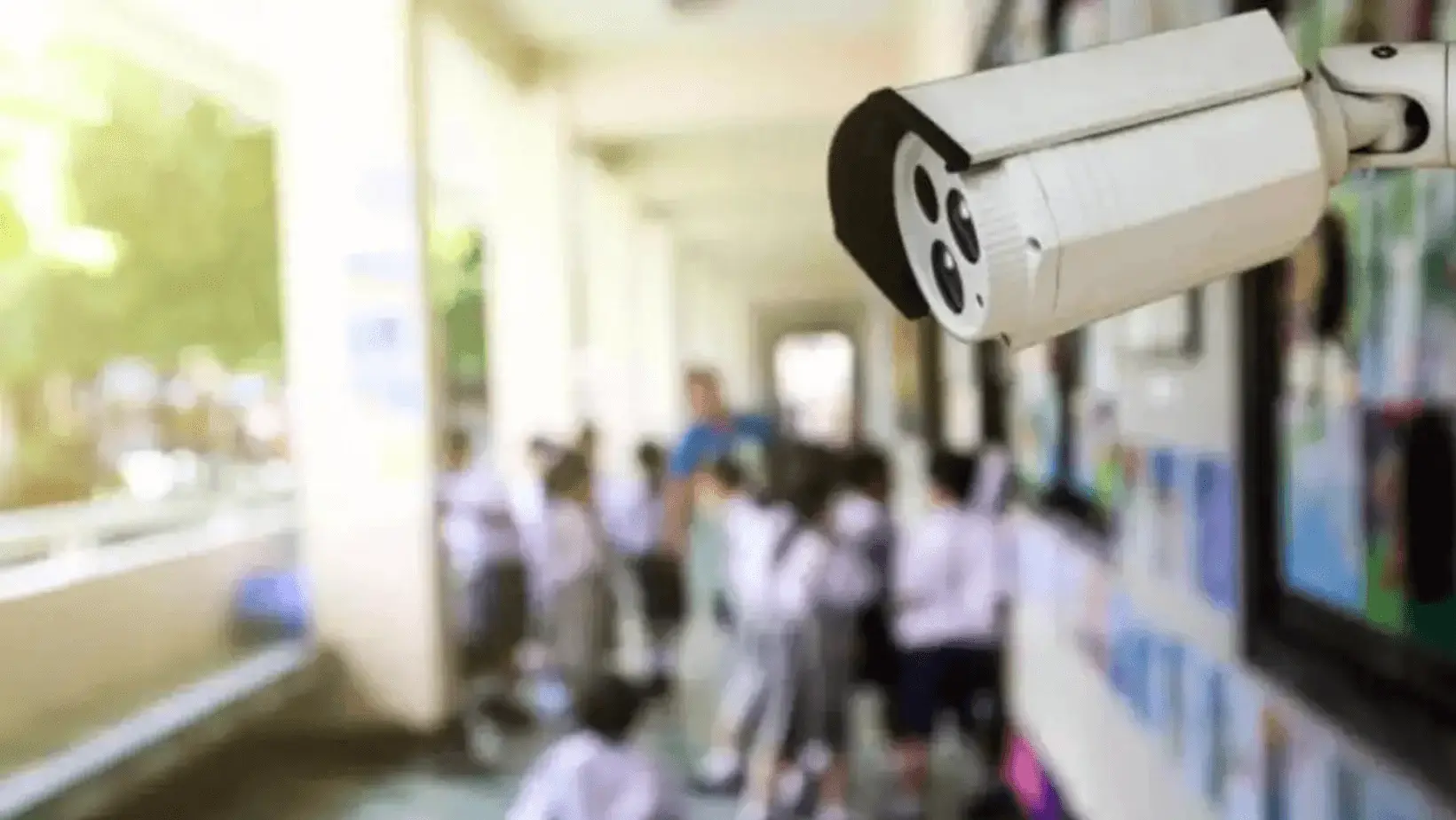 Photo of school security cameras uganda and students