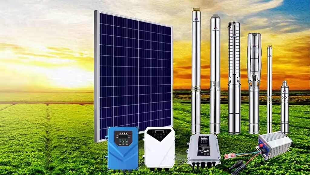 submersible solar water pump in different sizes