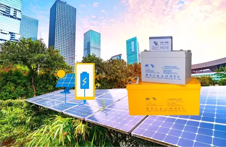 Gel solar batteries in Uganda