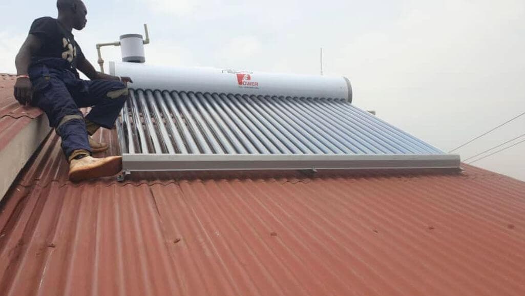 solar water heater Installation in Uganda