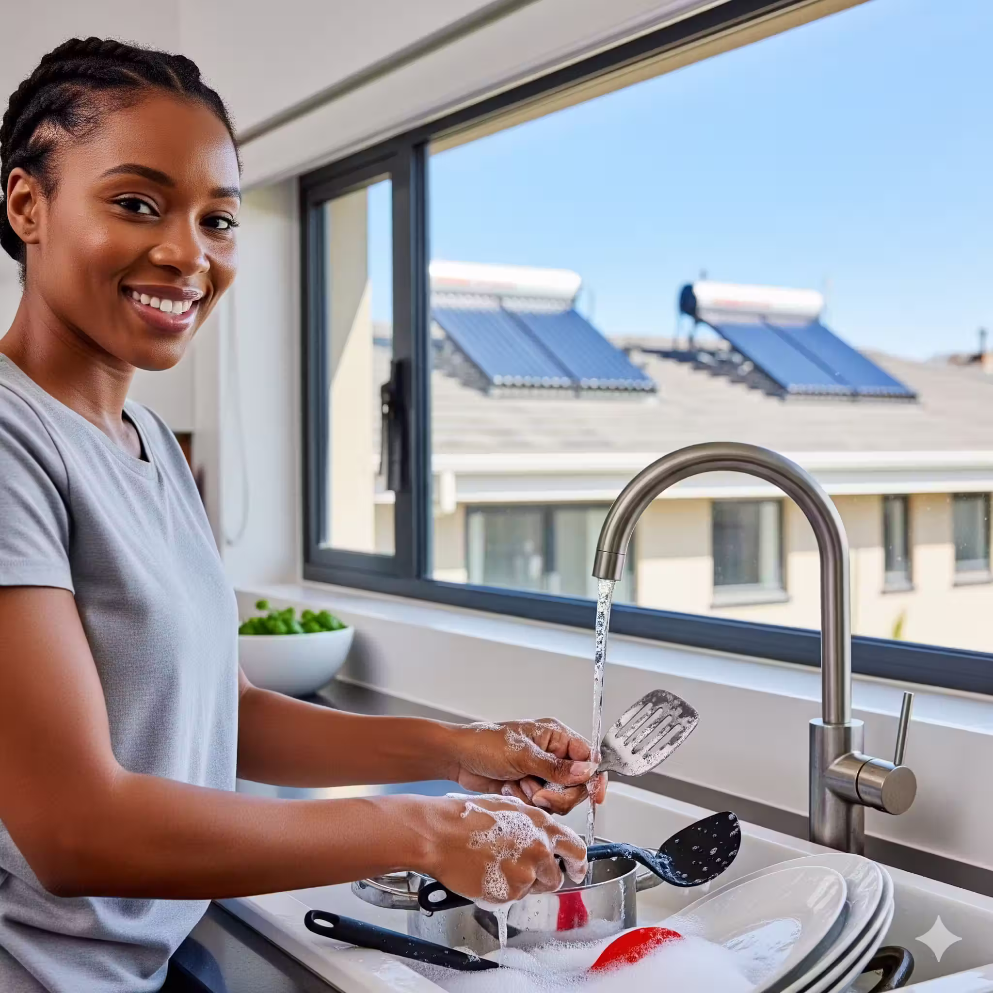 solar water heater at home